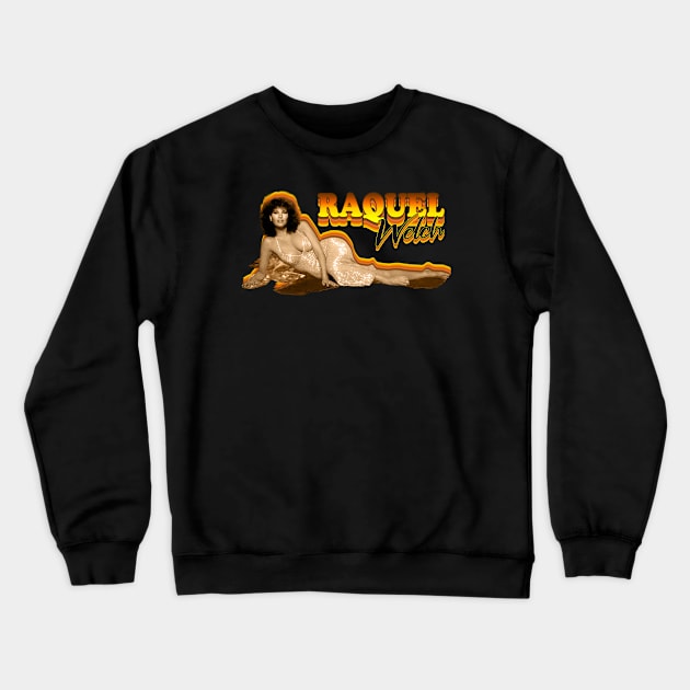 Raquel Welch Beach Sexy 80s Crewneck Sweatshirt by CrazyRich Bimasakti1'no11